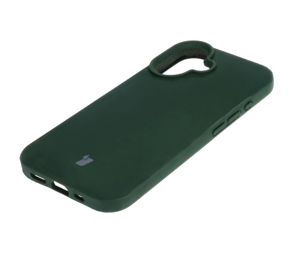 Bizon Silikonowe Soft do iPhone 16 Ciemnozielony