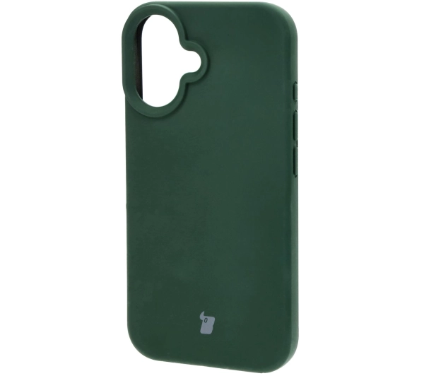 Bizon Silikonowe Soft do iPhone 16 Ciemnozielony