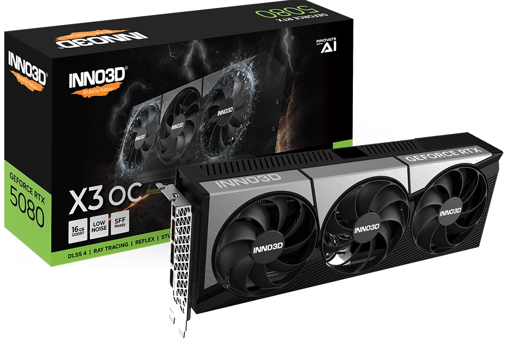 Karta graficzna Inno3D GeForce RTX 5080 X3 OC 16GB GDDR7 256bit DLSS 4