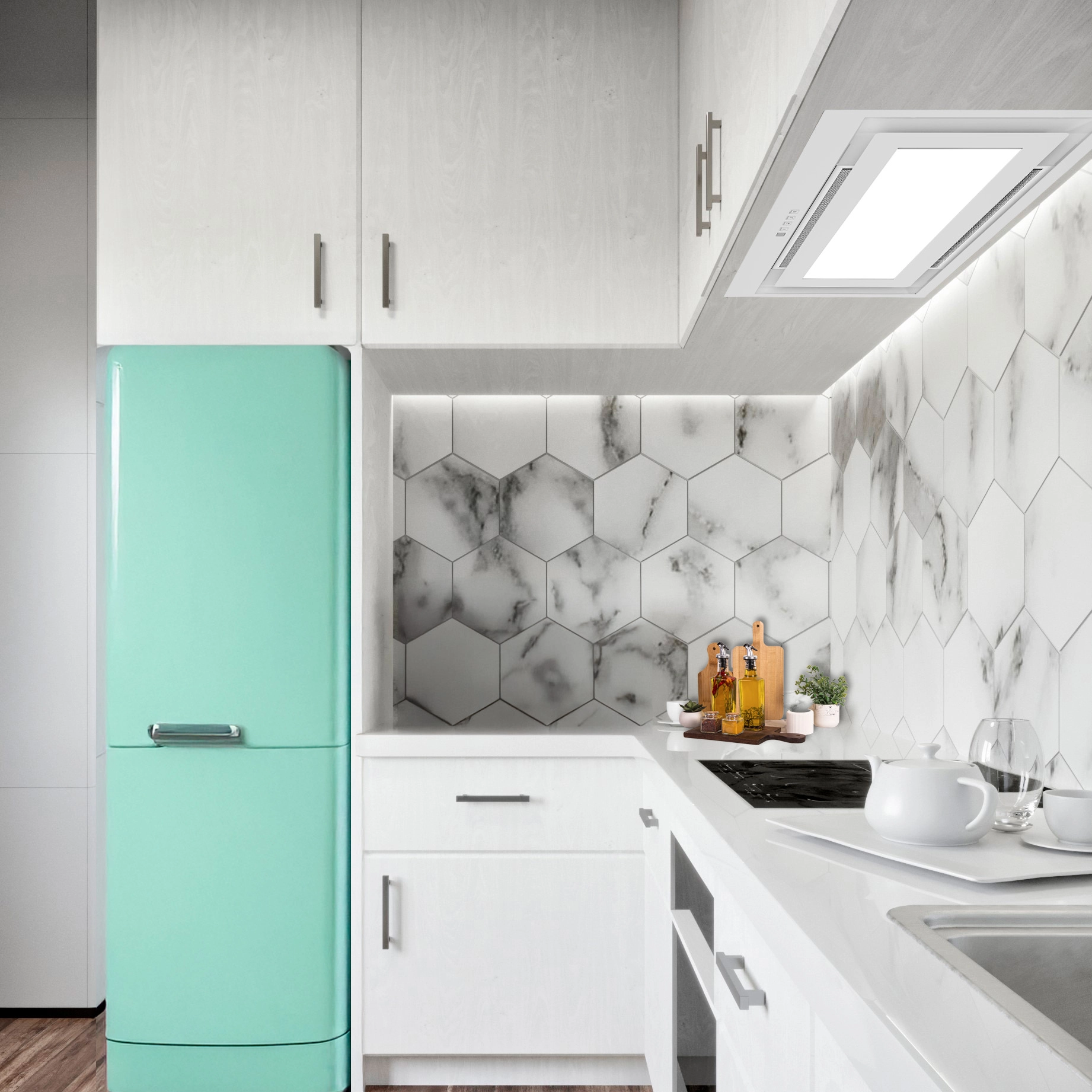 фото Витяжка вбудована Akpo WK-12 Evita 60 White