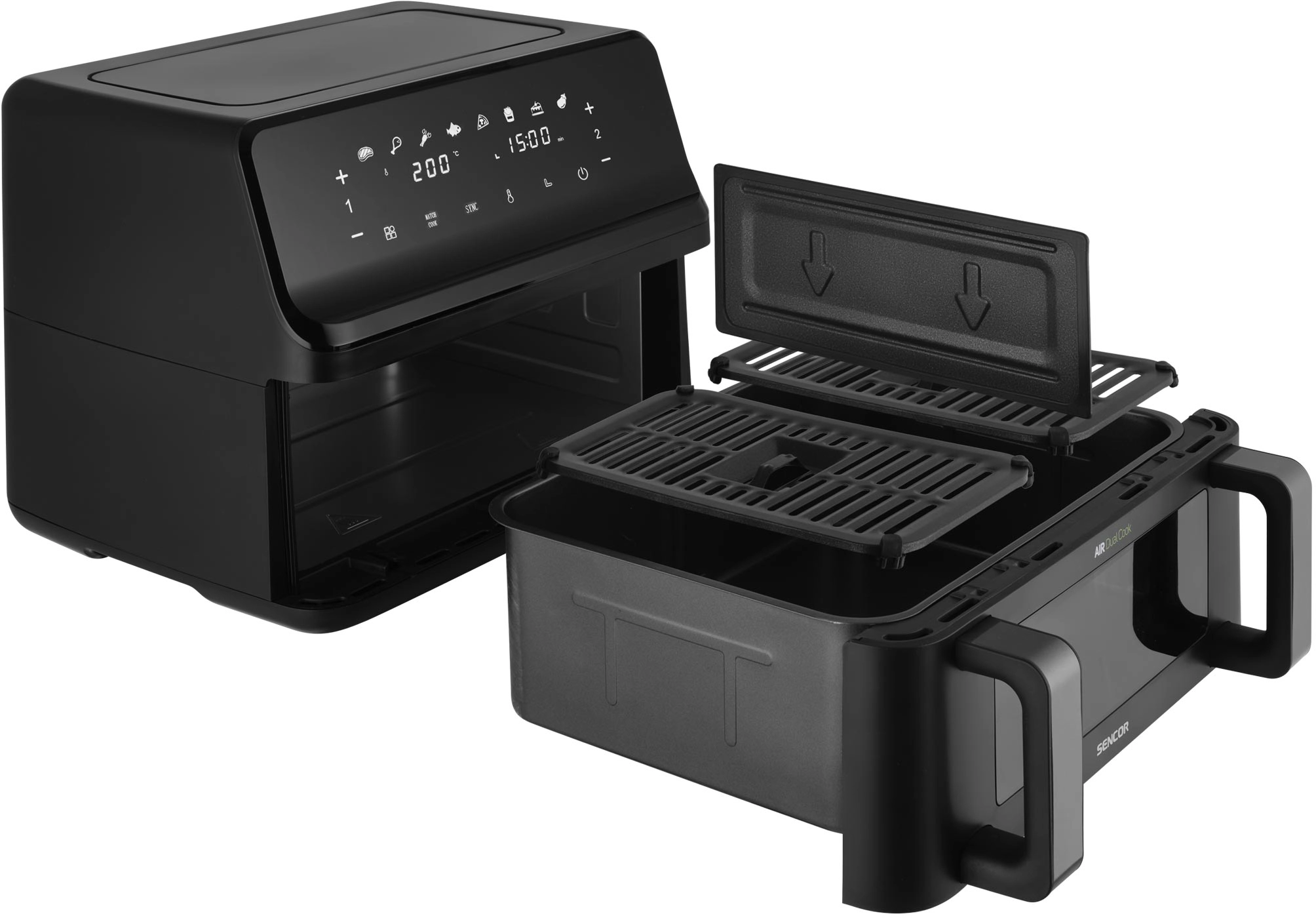 фото Мультипіч (аерофритюрниця) Sencor SFR 9650BK