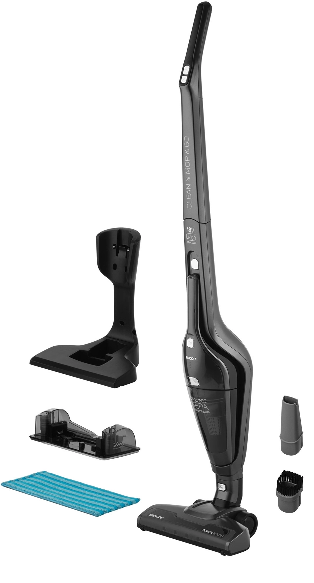 Odkurzacz bezprzewodowy Sencor SVC 8668AT 45min Funkcja mycia