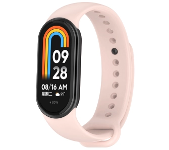 Pasek Bizon Strap Watch Dots do Xiaomi Smart Band 9 / 9 NFC / 8 Jasno-różowy