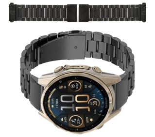 Bizon ze stali nierdzewnej Aura QuickFit 20mm Czarny