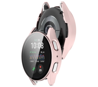 Bizon ze szkłem do Galaxy Watch 7 44mm Satynowo-różowy