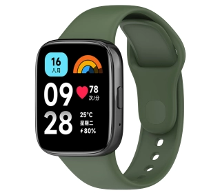 Bizon Strap Watch Dots do Xiaomi Redmi Watch 3 Active Ciemno-zielony