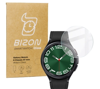 Szkło hartowane Bizon Watch Clear do Galaxy Watch 6 Classic 47mm