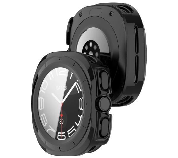 Bizon ze szkłem do Galaxy Watch Ultra 47mm Czarny