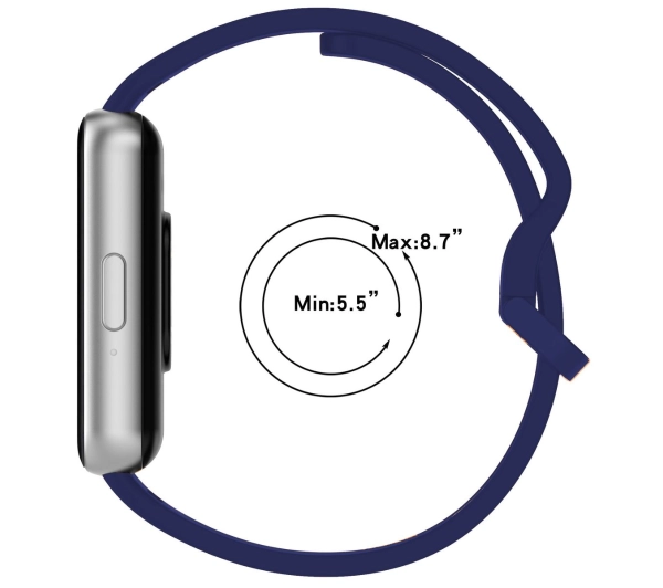 Bizon Strap Watch Silicone do Galaxy Fit 3 Granatowy