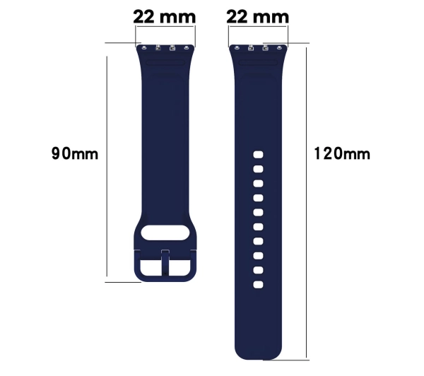 Bizon Strap Watch Silicone do Galaxy Fit 3 Granatowy