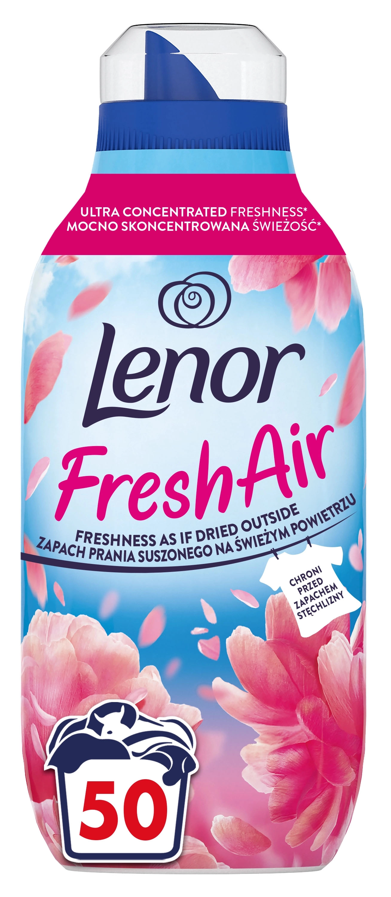 Płyn do płukania Lenor Fresh Air Pink Blossom 50 prań 0,7l