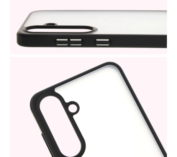 Bizon Angelo do Galaxy S25 Plus Przydymione z czarną ramką
