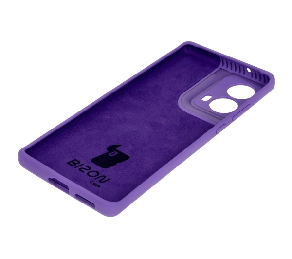 Bizon Silikonowe Soft do Motorola Moto G85 5G Fioletowy