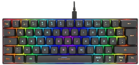 Klawiatura mechaniczna Deltaco GAM-075-US Czarny