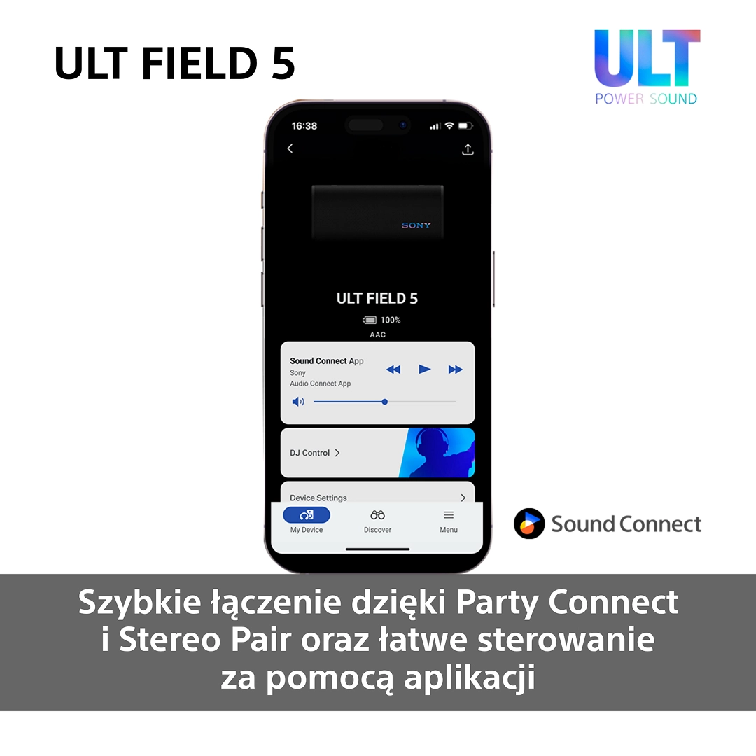Głośnik Bluetooth Sony ULT Field 5 SRS-ULT50W Biały