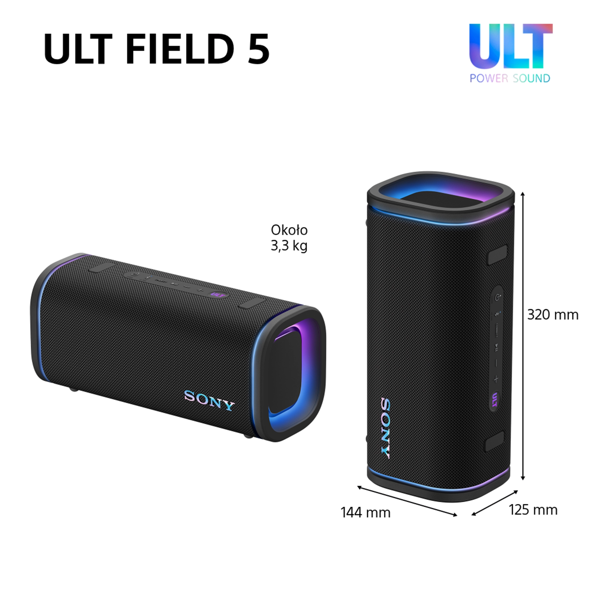Głośnik Bluetooth Sony ULT Field 5 SRS-ULT50W Biały
