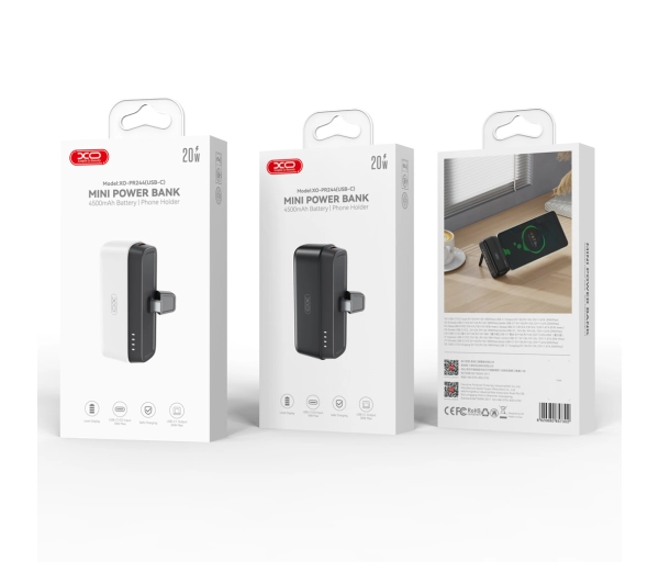 XO Mini PR244 USB-C 5000mAh 20W Czarny