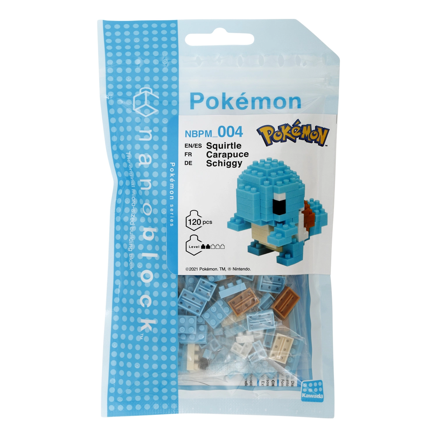 Model do składania Bandai Nanoblock Pokemon - Squirtle