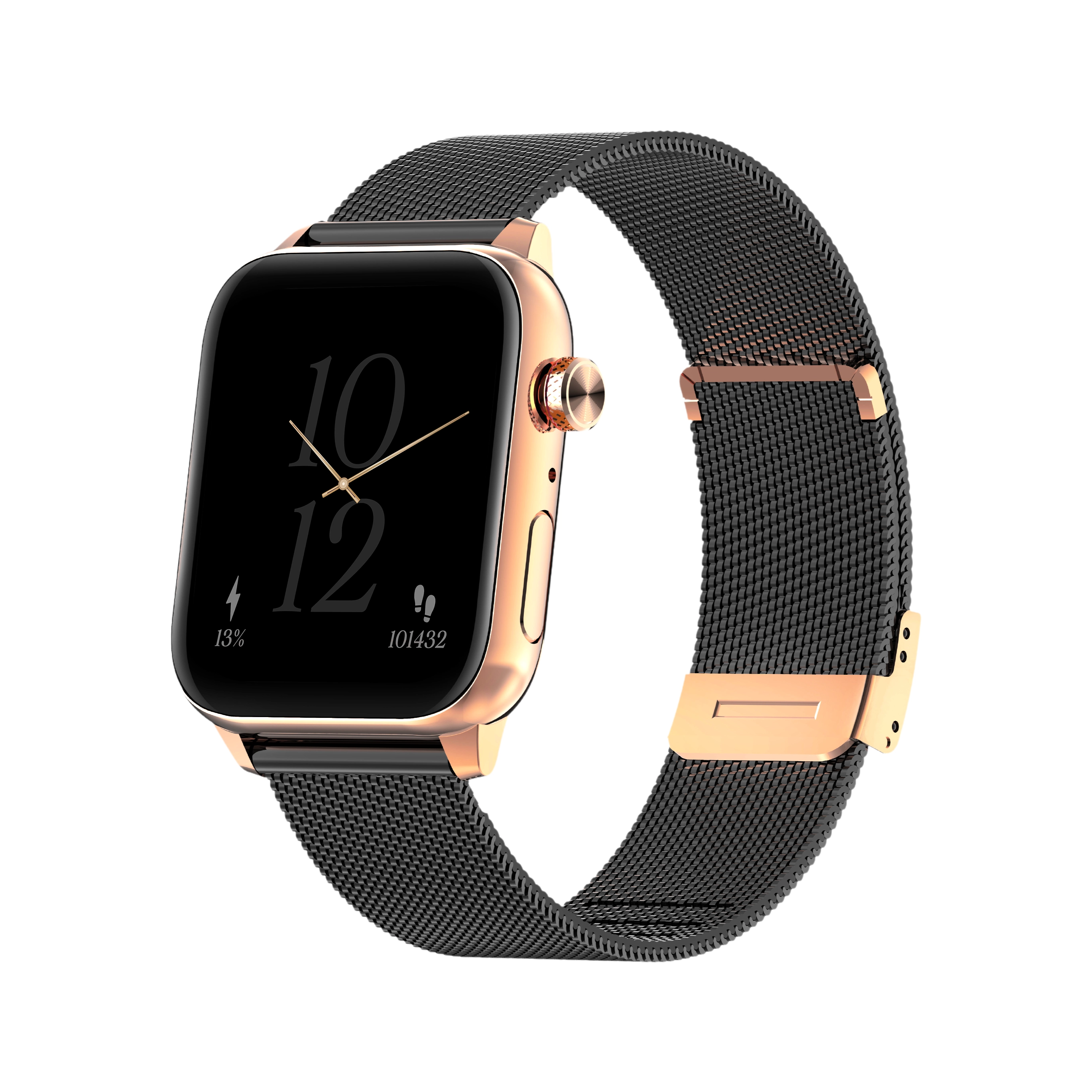 Smartwatch Maxcom FW64 Oxygen 2 44cm Czarno-złoty + bransoletka ANIA KRUK