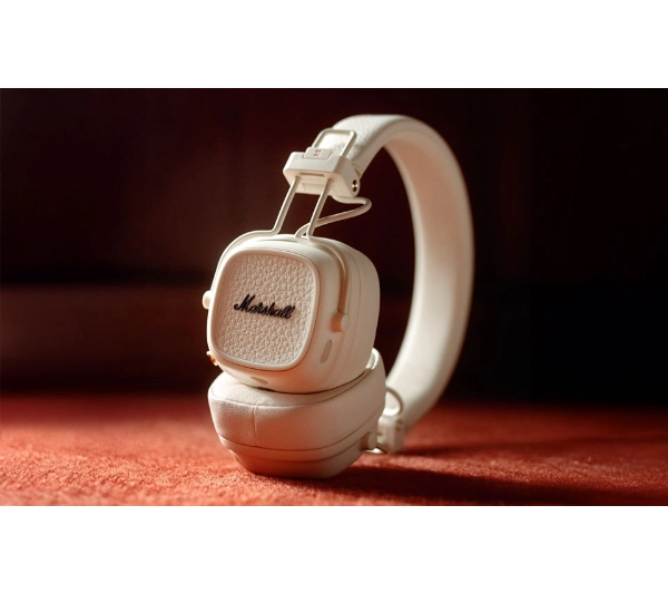 Marshall Major V Cream Nauszne Bluetooth 5.3 Kremowy - ⚡ EURO HIT CENOWY! ⚡ - Kup na Raty - RRSO 0%