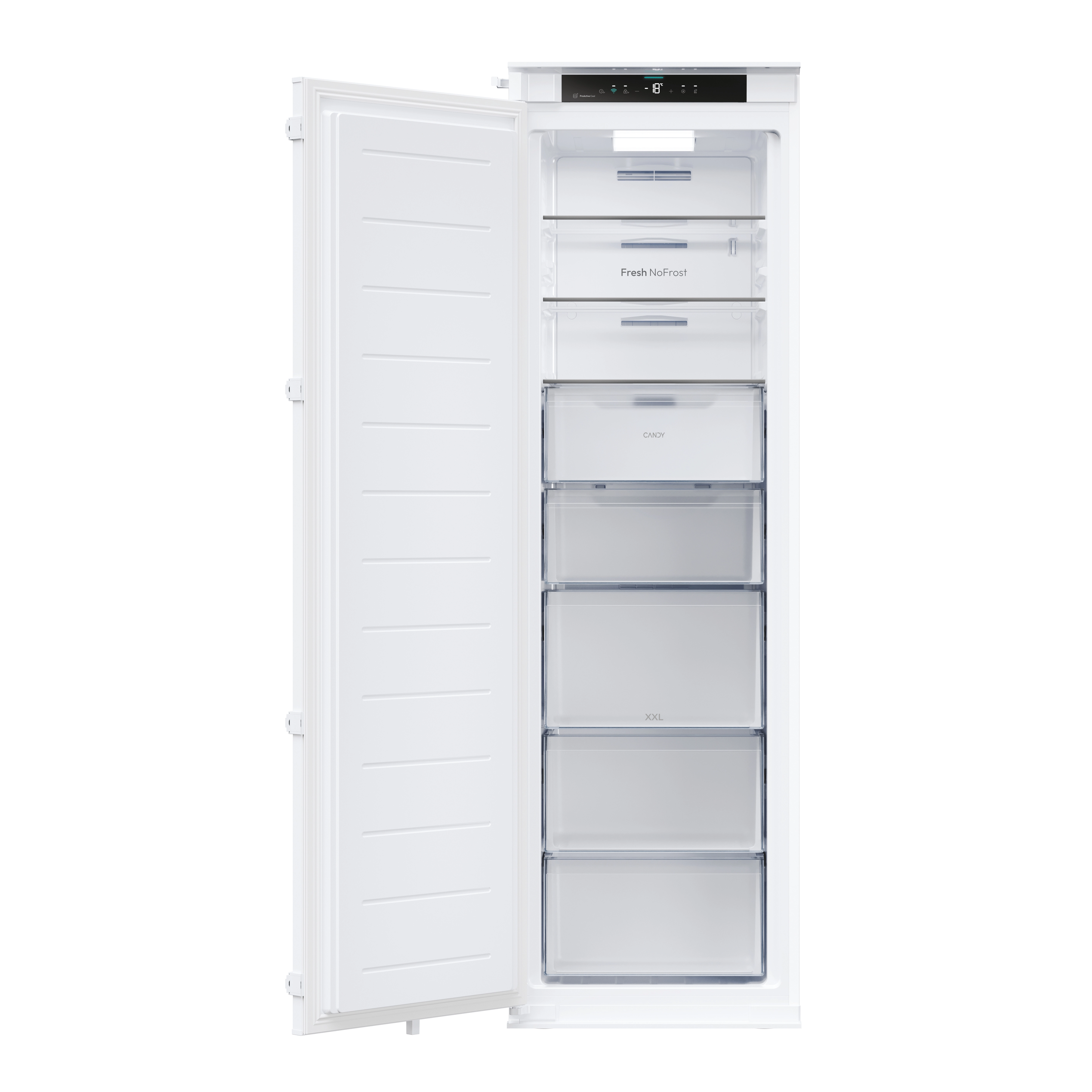 Zamrażarka Candy Fresco 600 CMT5518EVWF Pełny No Frost Circle Fresh Pojemność XXL