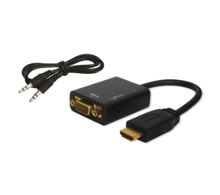 Savio CL-23/B HDMI do VGA z audio