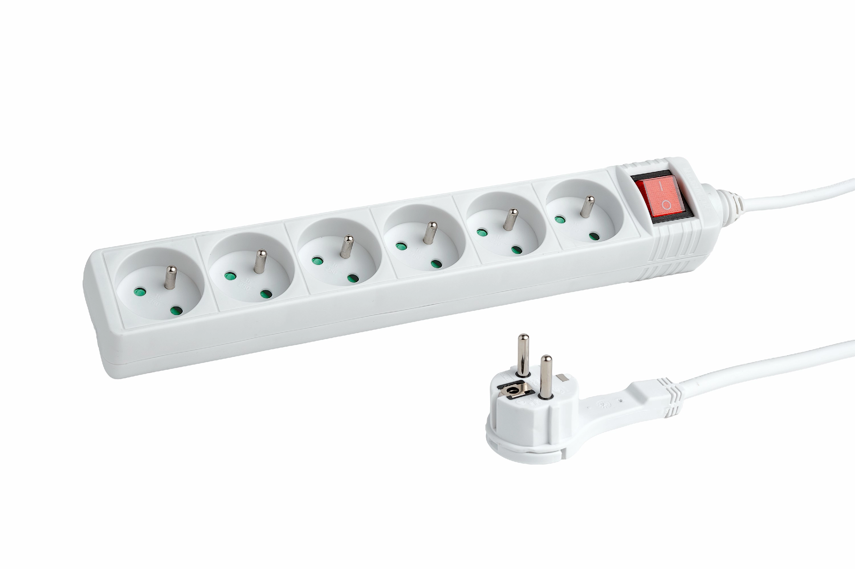 Listwa Hama 44223707 "STANDARD" 6 gniazd 1,5m Biały