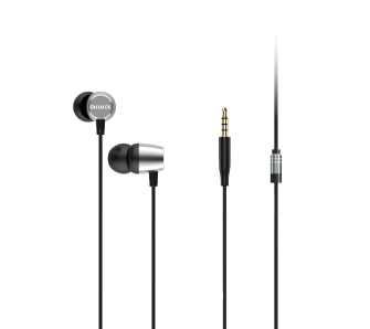 Słuchawki przewodowe Aiwa ESTM-20/SL Dokanałowe Srebrny