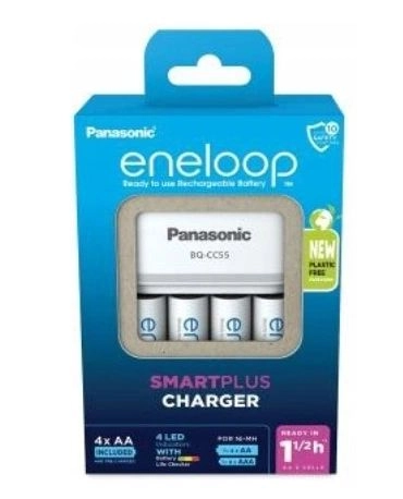 Ładowarka Panasonic Eneloop BQ-CC55E + 4 akumulatory AA 2000mAh