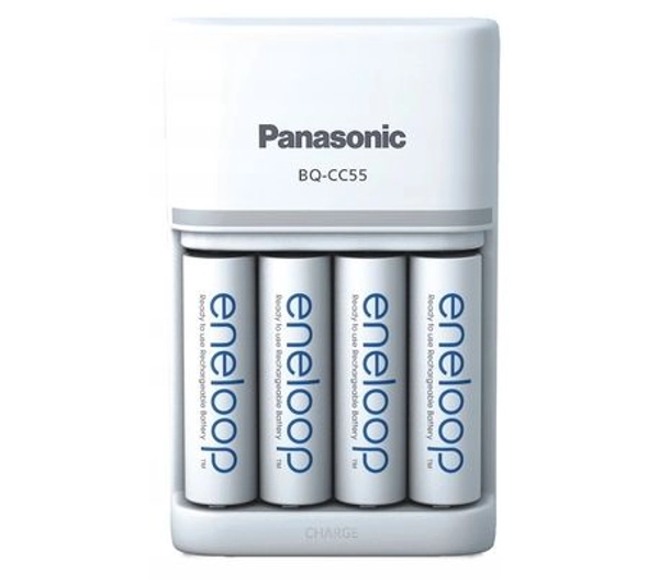Panasonic Eneloop BQ-CC55E + 4 akumulatory AA 2000mAh