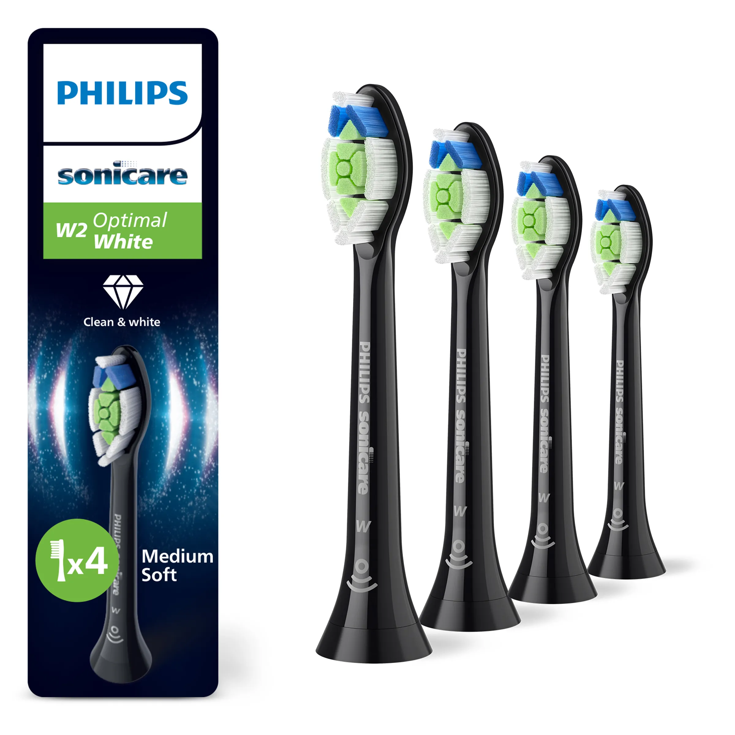Końcówka do szczoteczki Philips Sonicare W2 Optimal White HX6064/88 4szt.
