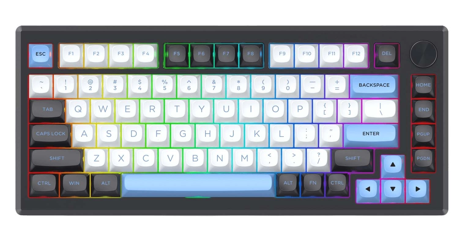 Klawiatura mechaniczna Redragon K732WLB-RGB-PRO Uranus Pro Leopard L Czarno-biały