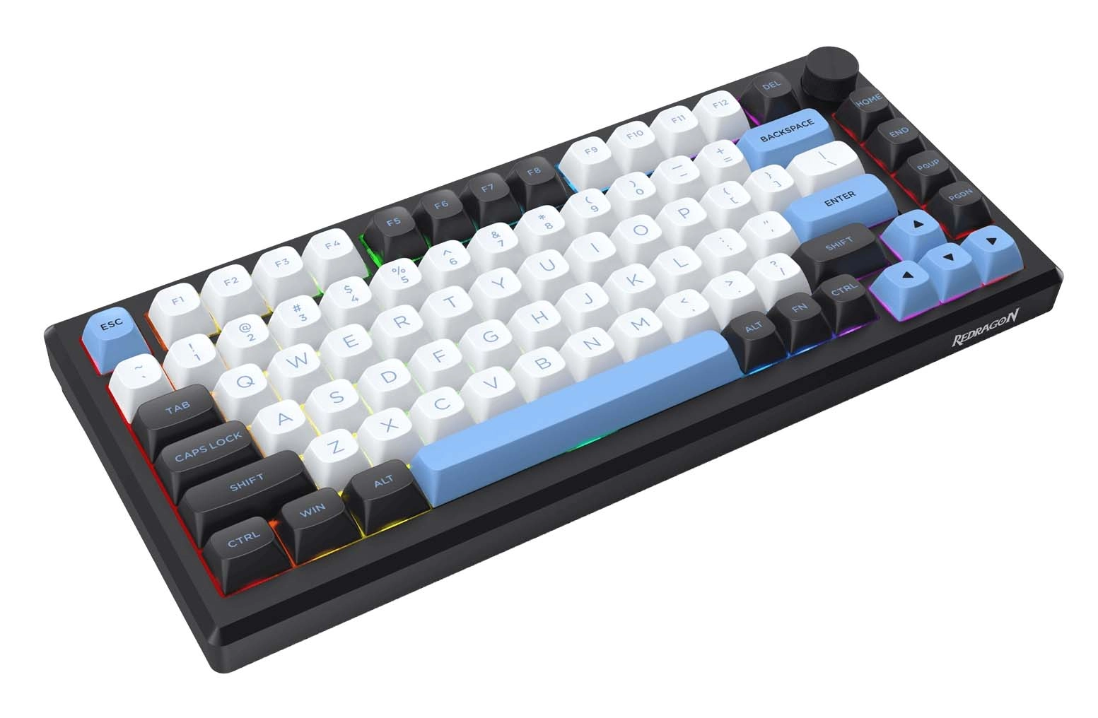 【ヒロユキ㉜】 REDRAGON K732MC Uranus Pro RGB Czarny Klawiatura - niskie ceny i