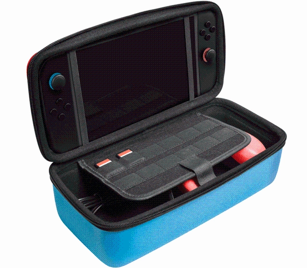 Etui Trust GXT 1252RB XL Hardcase do Nintendo Switch 2 Czerwono-niebieski