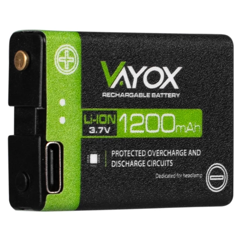 Akumulator Vayox VA0255 Akumulator do latarek czołowych 1200mAh 3.7V