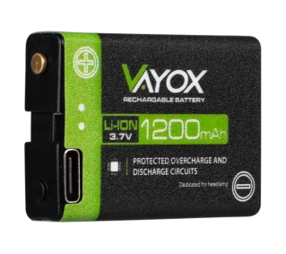 Vayox VA0255 Akumulator do latarek czołowych 1200mAh 3.7V