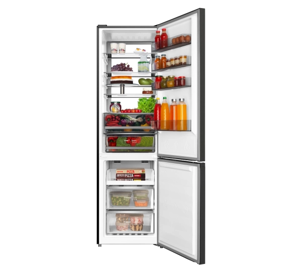 Amica FK3706D.5DFZXC (C) Pełny No Frost 200cm Komora świeżości Czarny Inox - Kup na Raty - RRSO 0%