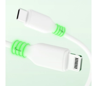 QUALO USB-C do Lightning 2,4A 1m QC-CC-01 Biały