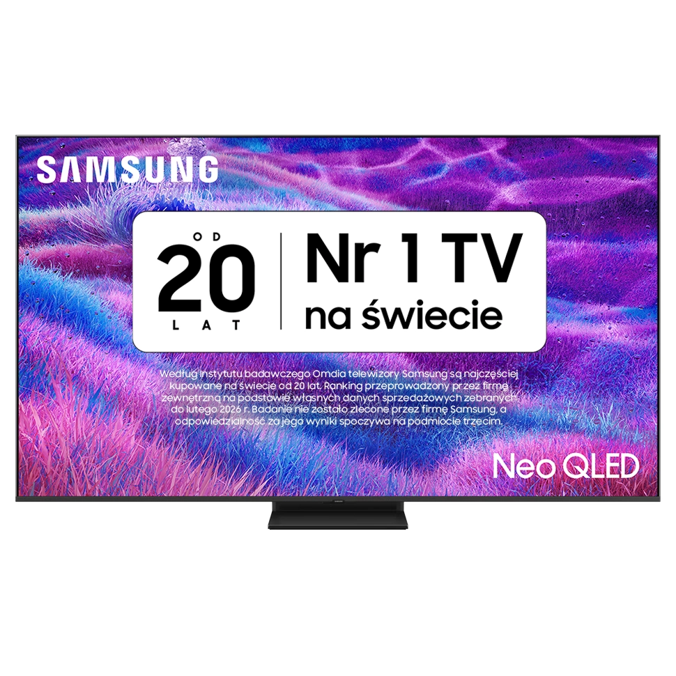 Telewizor Samsung QE65QN80FAU 65" Neo QLED 4K 144Hz Vision AI Tizen Dolby Atmos HDMI 2.1 DVB-T2