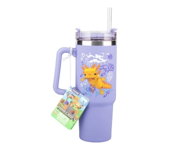 Kubek Paladone Insulated Travel Cup Minecraft Axolotl Ze słomką 900ml