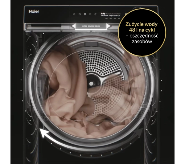 Haier HW100-BD14397PGUS Funkcje AI 10kg 1400obr/min - TRZECI -55%, ALBO 5-TY ZA 1ZŁ - Kup na Raty - RRSO 0%