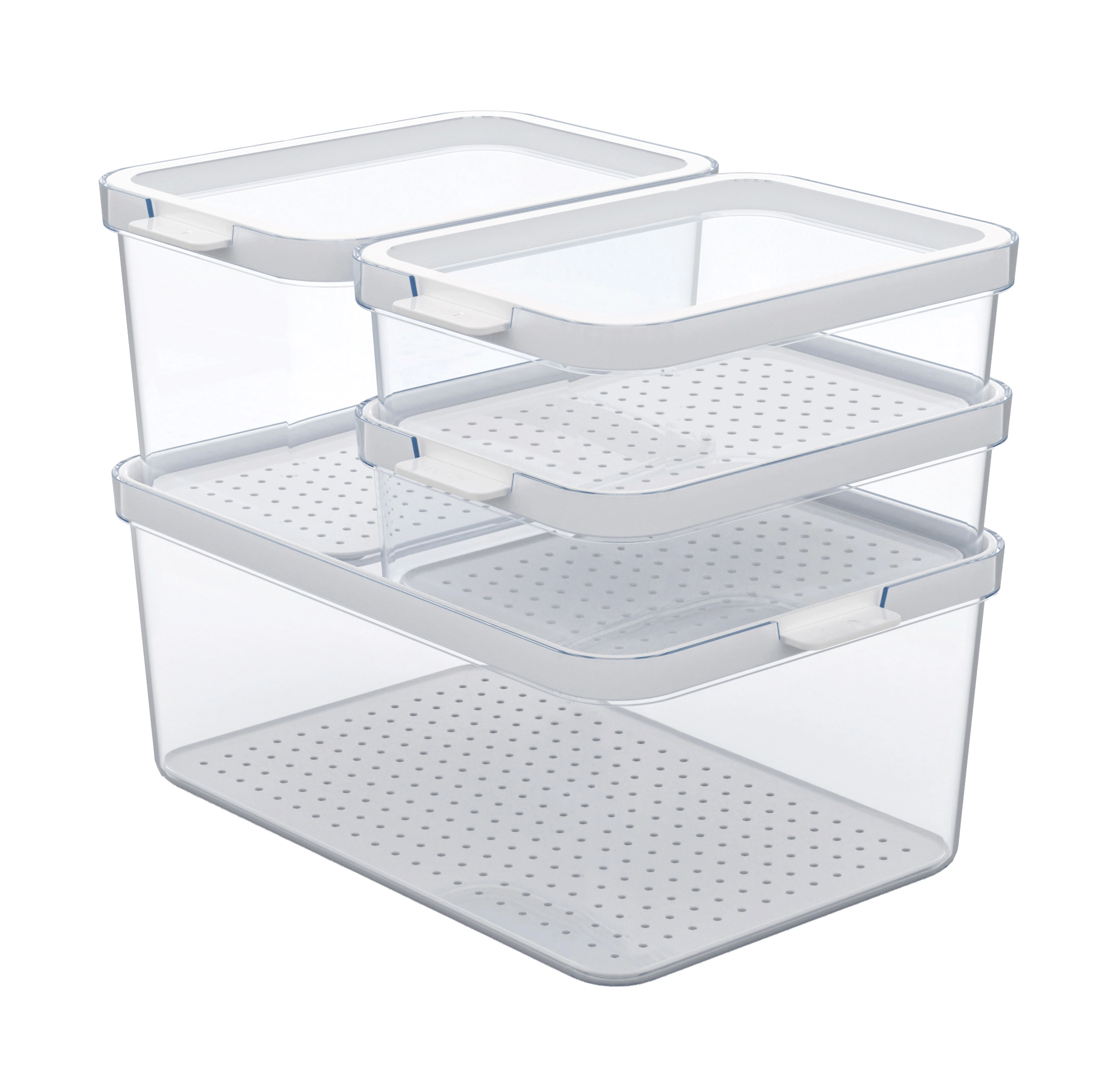 Pojemniki do lodówki Rotho Cauma 4 szt.