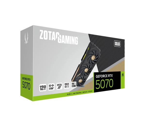 Zotac Gaming GeForce RTX 5070 SOLID 12GB GDDR7 192bit DLSS 4 - Kup na Raty - RRSO 0%