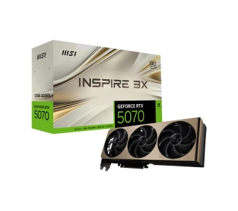 Karta graficzna MSI GeForce RTX 5070 INSPIRE 3X OC 12GB GDDR7 192bit DLSS 4