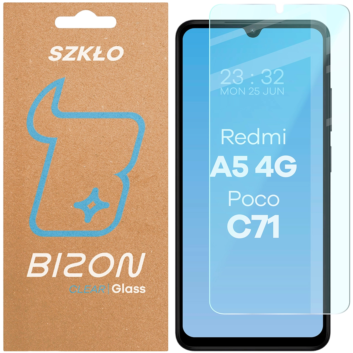 Szkło hartowane Bizon Clear 2 do Xiaomi Redmi A5 4G/Poco C71