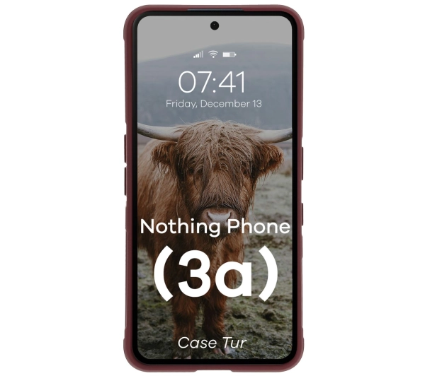 Bizon Tur do Nothing Phone 3a Burgundowy