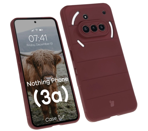 Bizon Tur do Nothing Phone 3a Burgundowy