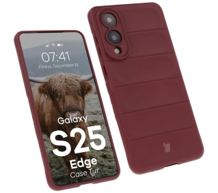 Bizon Tur do Galaxy S25 Edge Burgundowy