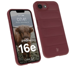 Bizon Tur do iPhone 16e Burgundowy