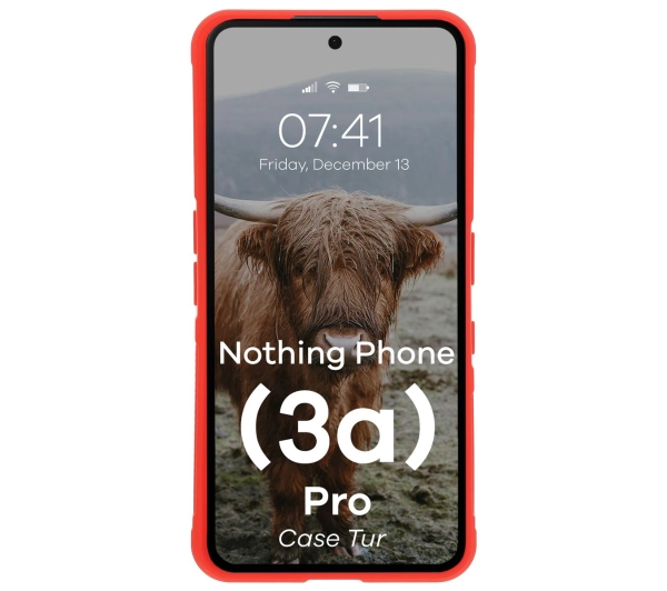 Bizon Tur do Nothing Phone 3a Pro Czerwony